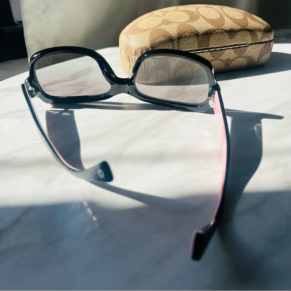 Coach Black Sunglasses with Signature Case